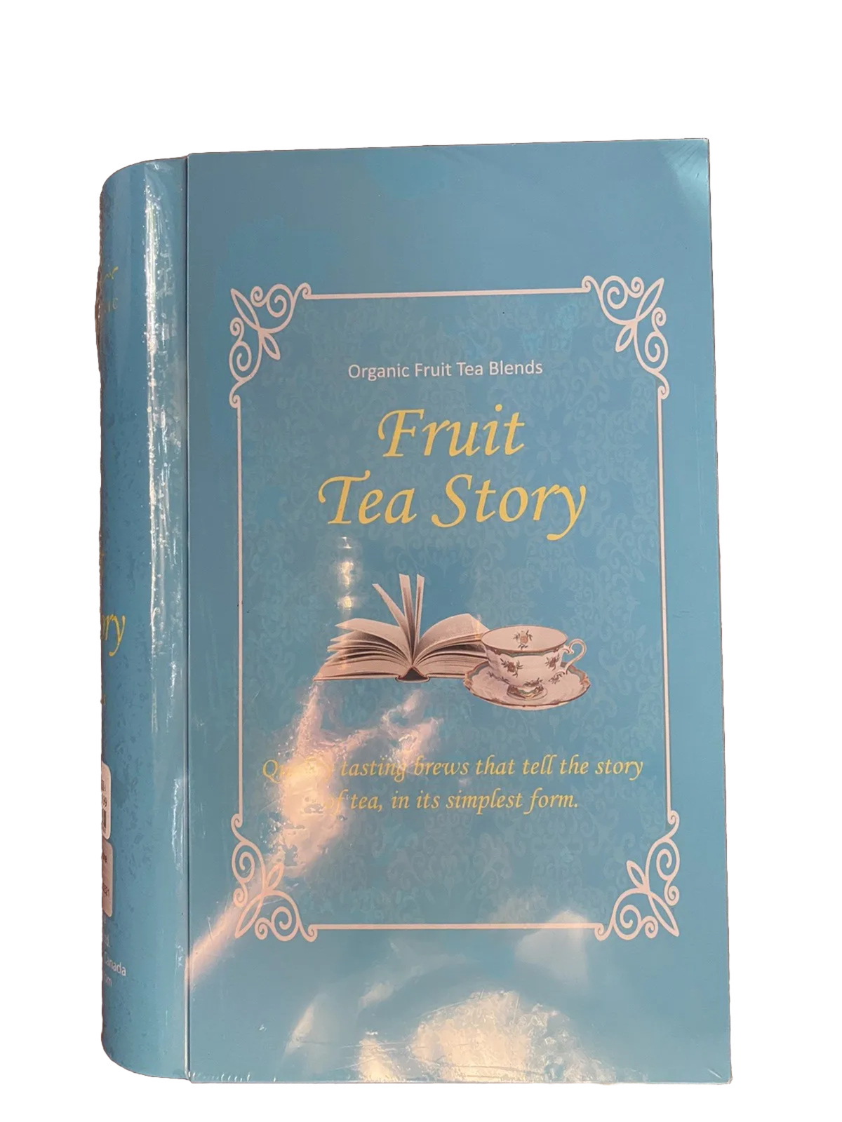 Touch Organic Tea Blends FRUIT TEA STORY Tin Book 60 Pages Elegant Tea Gift ☕️