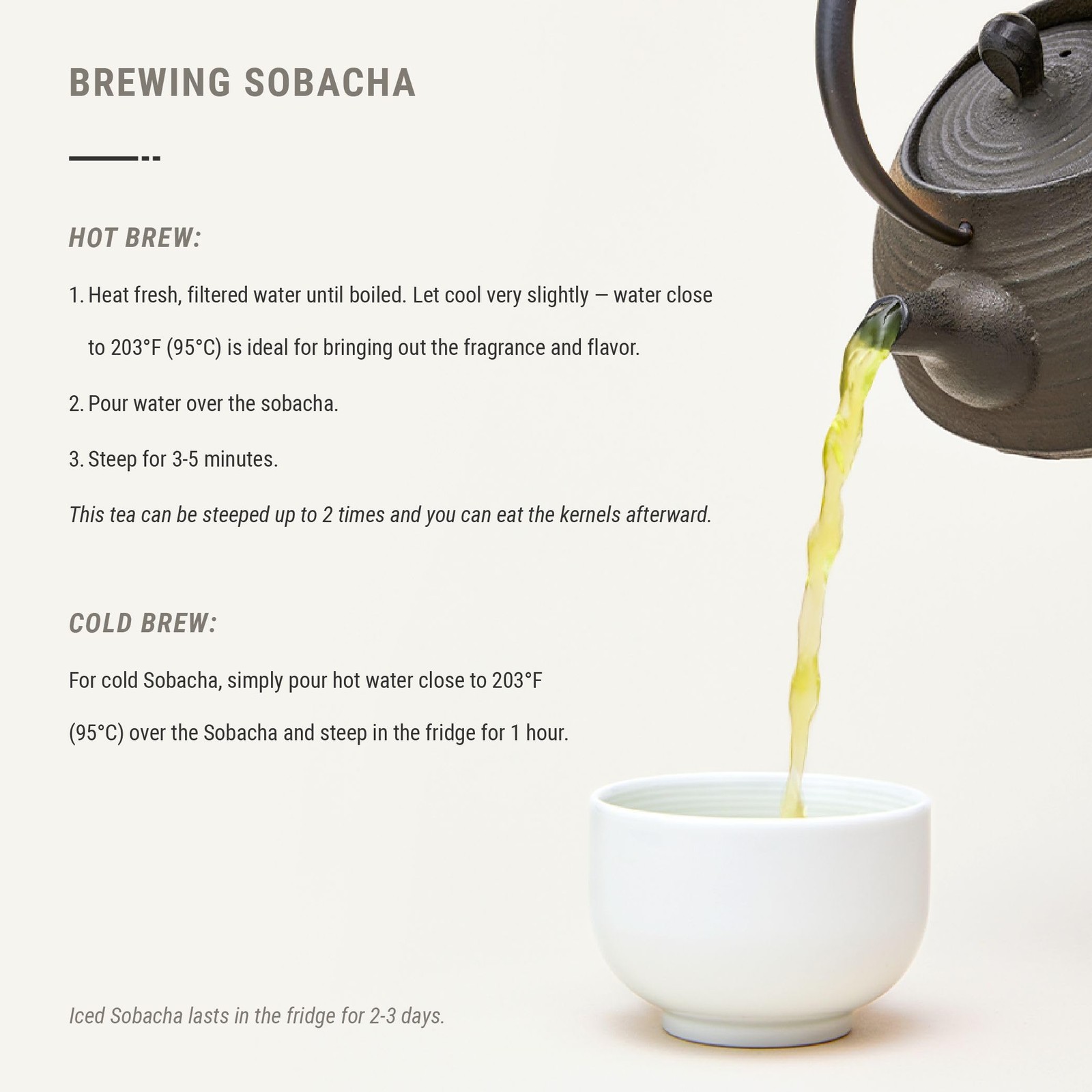 Senbird Premium Sobacha – Japanese Soba Buckwheat Tea – From Hokkaido – Loose…