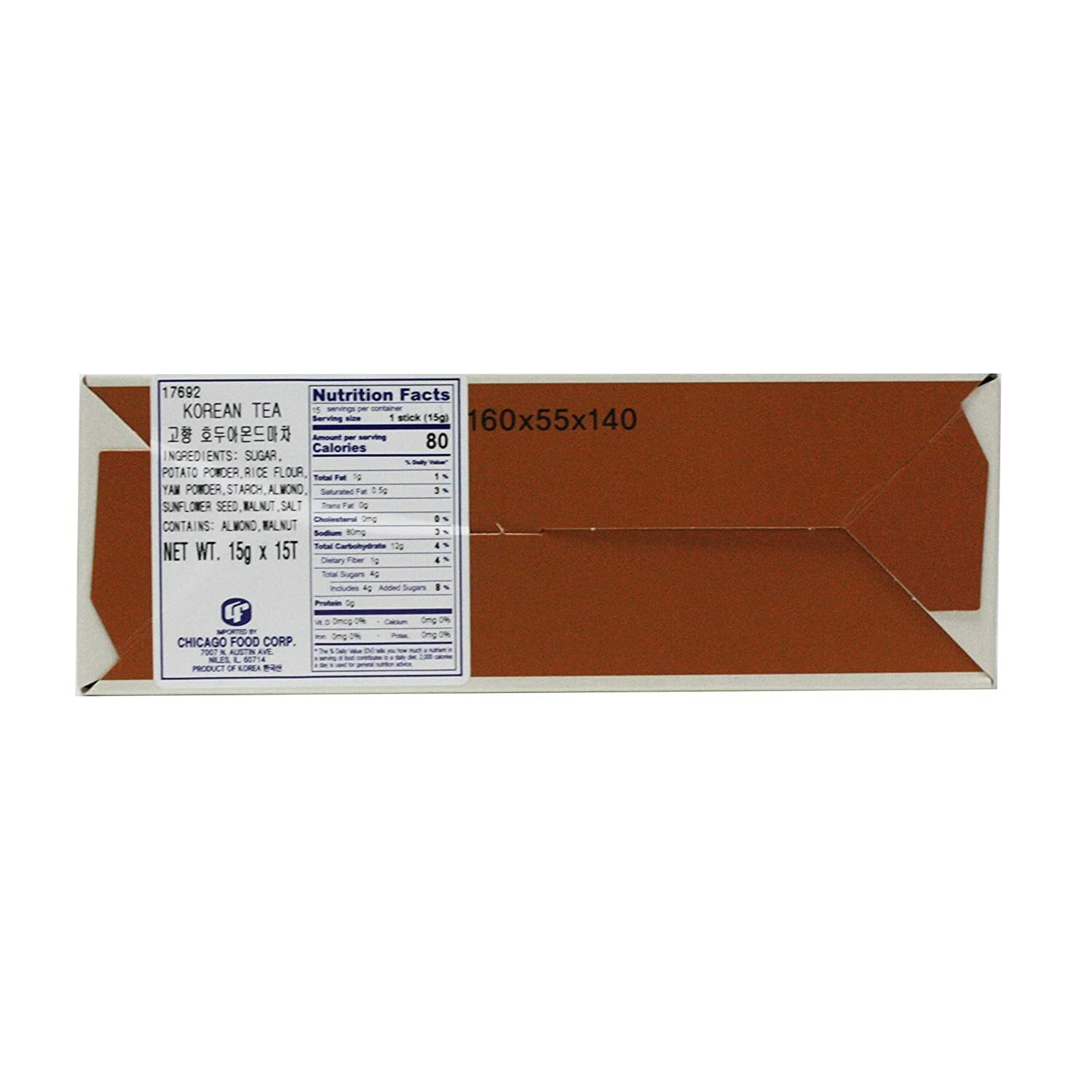 GOHYANG KOREAN Traditional Walnut Almond Yam Tea_15g x 15 Bags_Product of Korea
