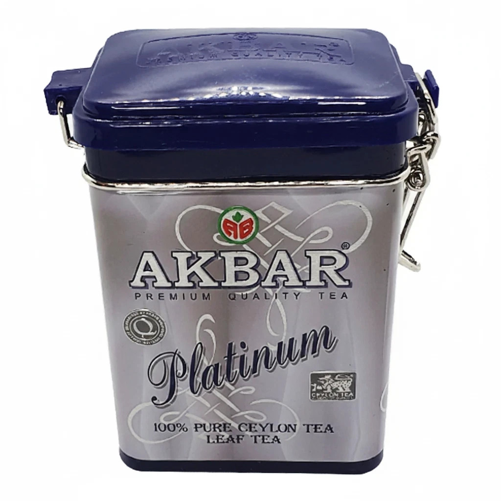 Akbar Platinum Black Tea 90g Collector’s Tin OP1 Grade Ceylon Loose Leaf Tea