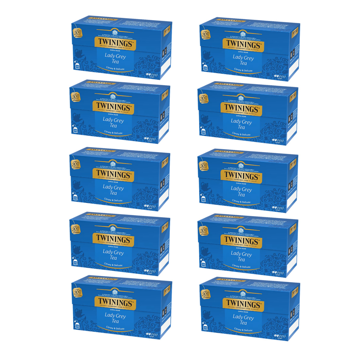 1/2/5/10/15x Twinings Lady Grey Black Tea 25 Bags Citrus