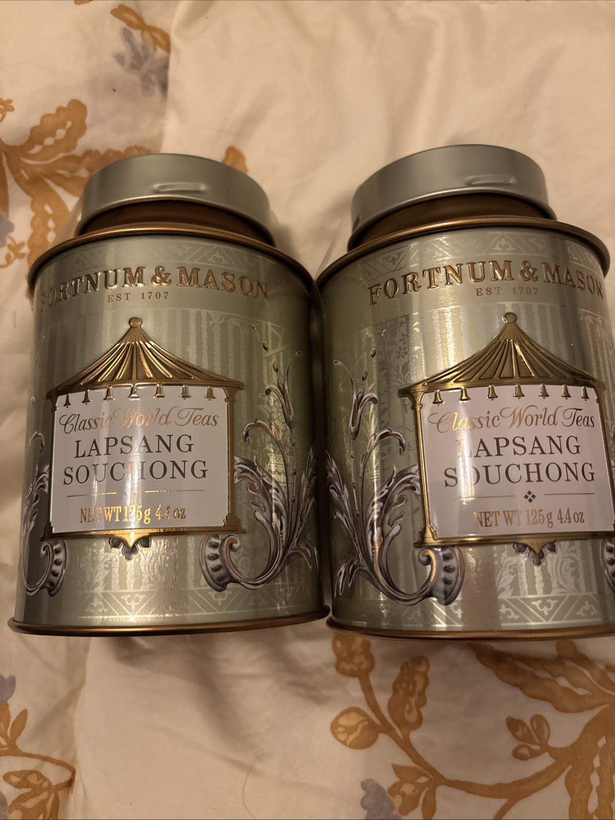 Fortnum & Mason Lapsang Souchong Tea 125g Loose Leaf British Tea Lot Of 2