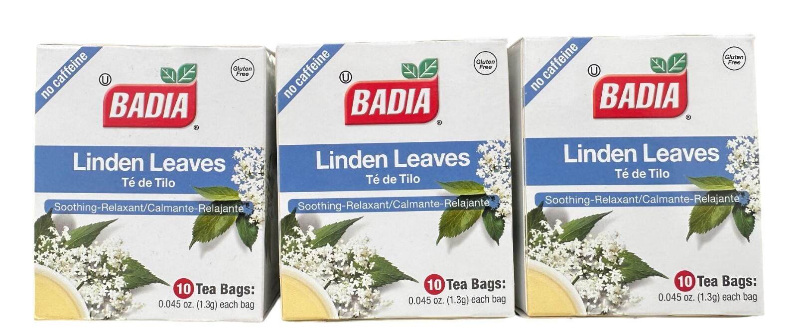 Badia Linden Leaves, Te de Tilo 3 Bag of 10, 30 Tea Bags Total