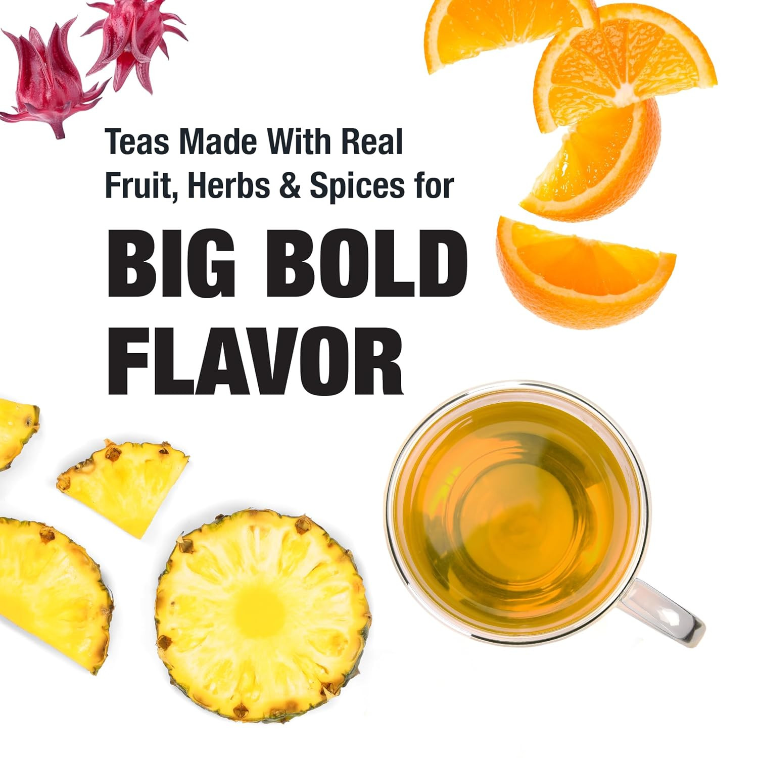 Maui Mango, Loose Leaf, Mango Pineapple Herbal Tea, Premium Non-Caffeinated Frui