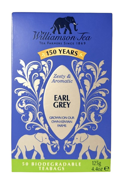z Williamson Earl Grey Tea 50 Teabags 125 g 4.4 oz EXP 12/202