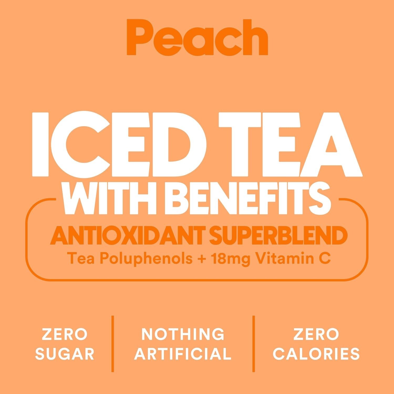 Ryl Iced Tea, Peach, Antioxidant Superblend, Zero Sugar, Low Carb, Zero Calor…