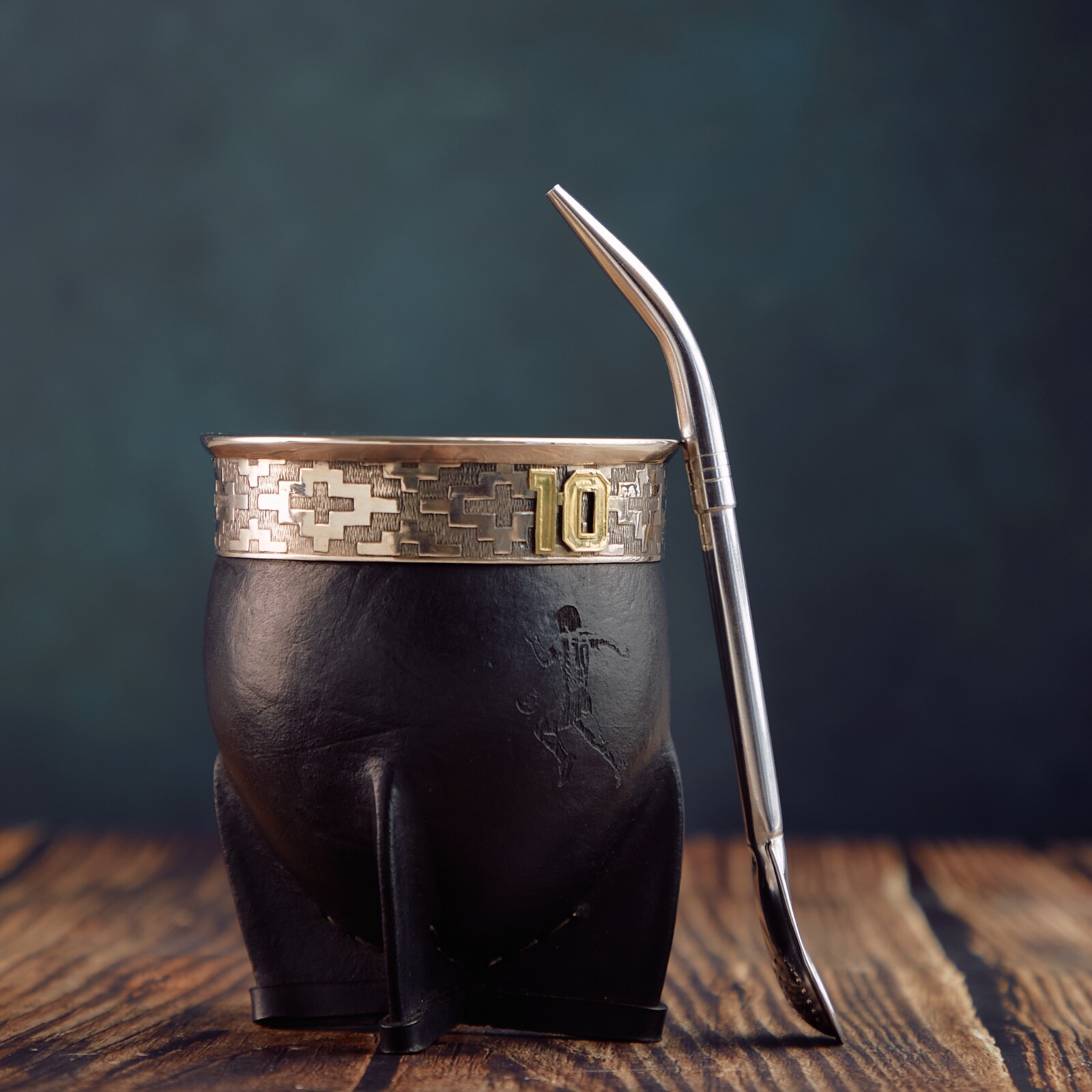 Taza/Mate Imperial Gourd MARADONA 10 High Quality + Straw