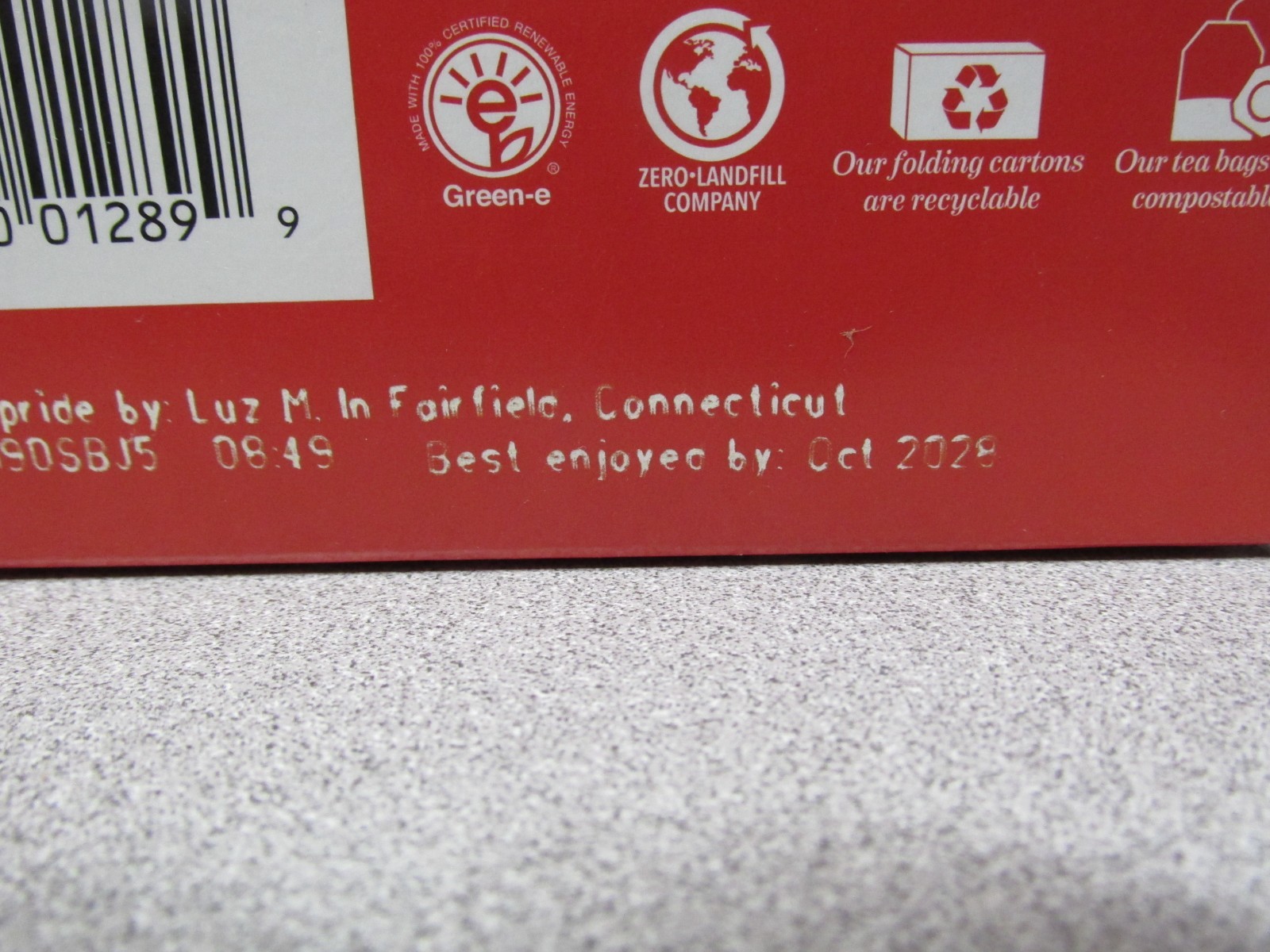 6 Boxes Bigelow Peppermint Bark Tea Bags 18ct. Exp 2028