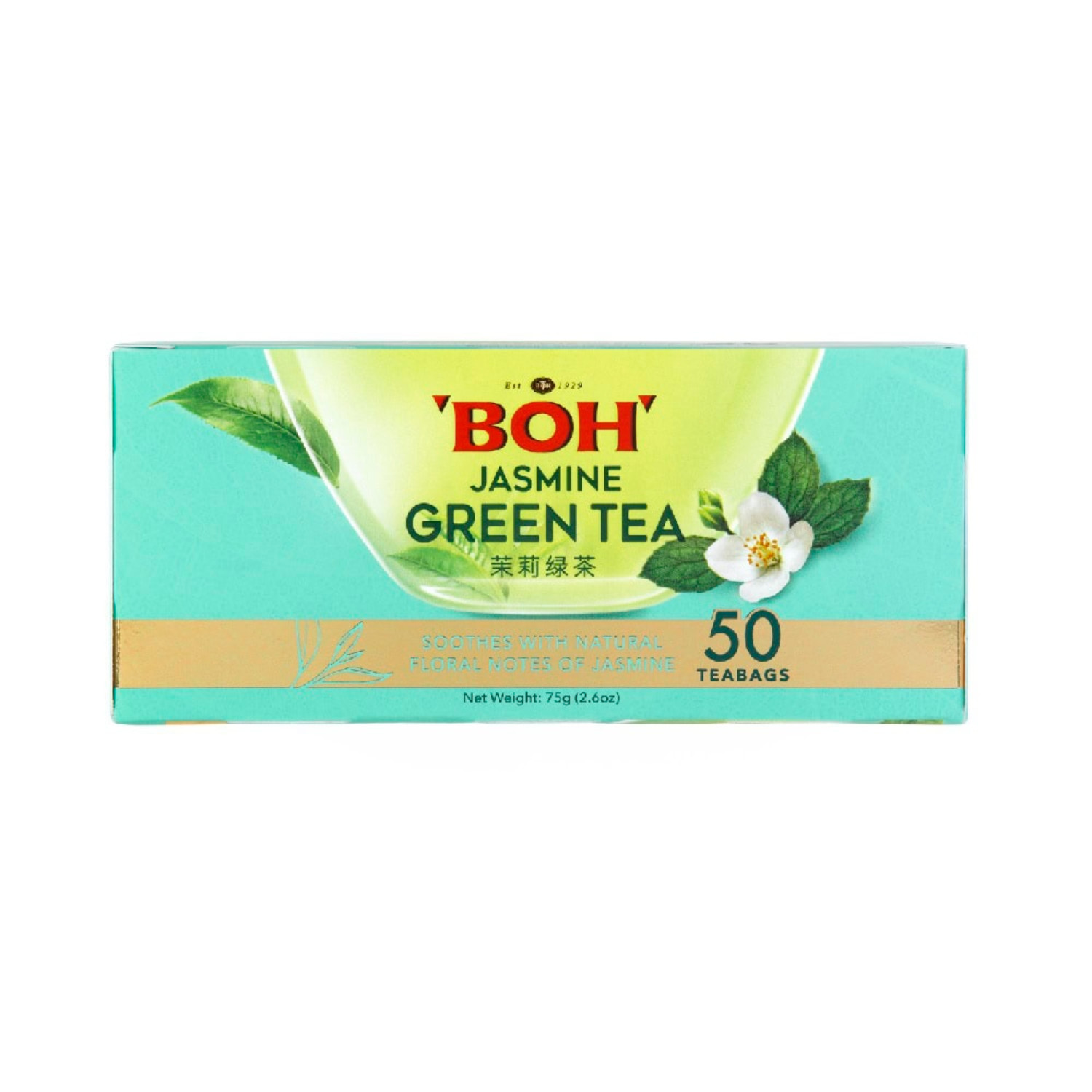 BOH Jasmine Green Tea Teabag (50’s)