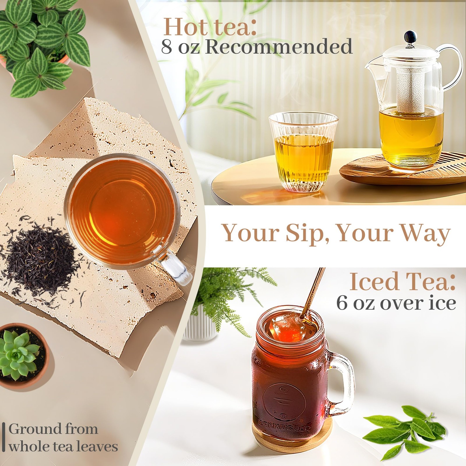 24 PCS Tea Pods Variety Pack 4 Flavors Compatible With Keurig 2.0 Brewers
