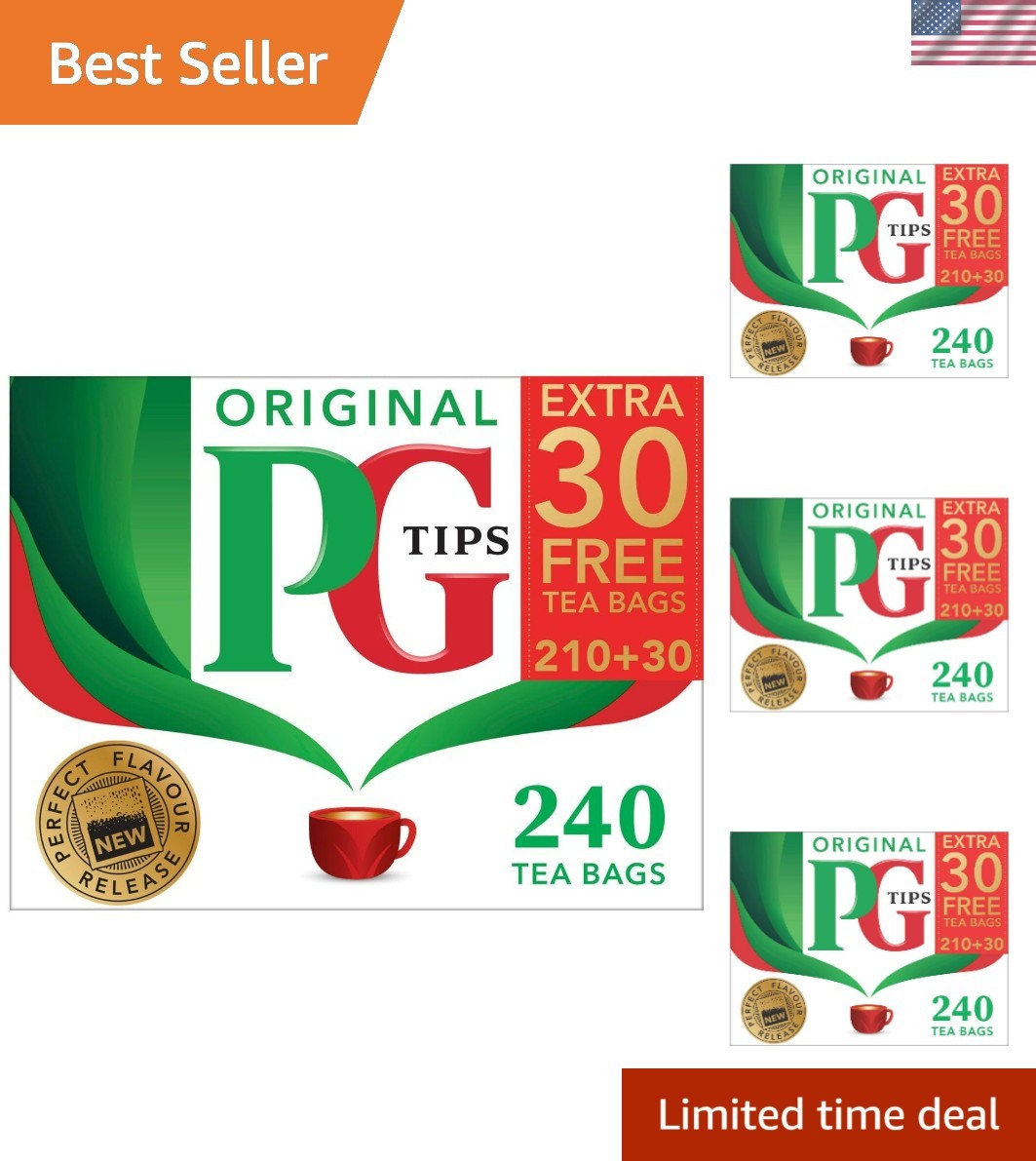 Individually Wrapped Black Tea Bags – British Tradition in Each 240 Count Box