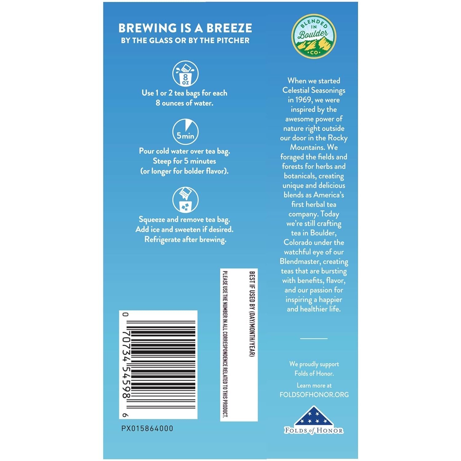 Cold Brew Red, White & Blueberry Iced Tea Bags 18 tea bags Pack of 2