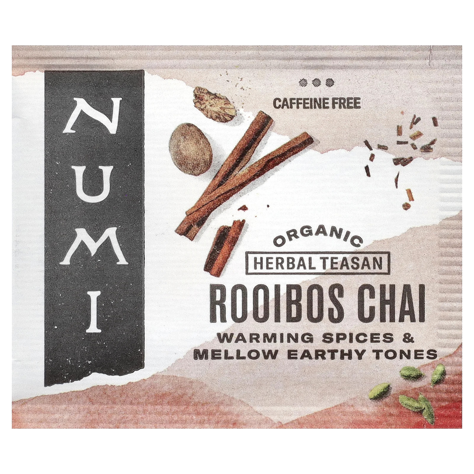 Organic Herbal Teasan, Rooibos Chai, Caffeine Free, 18 Tea Bags, 1.71 oz (48.6
