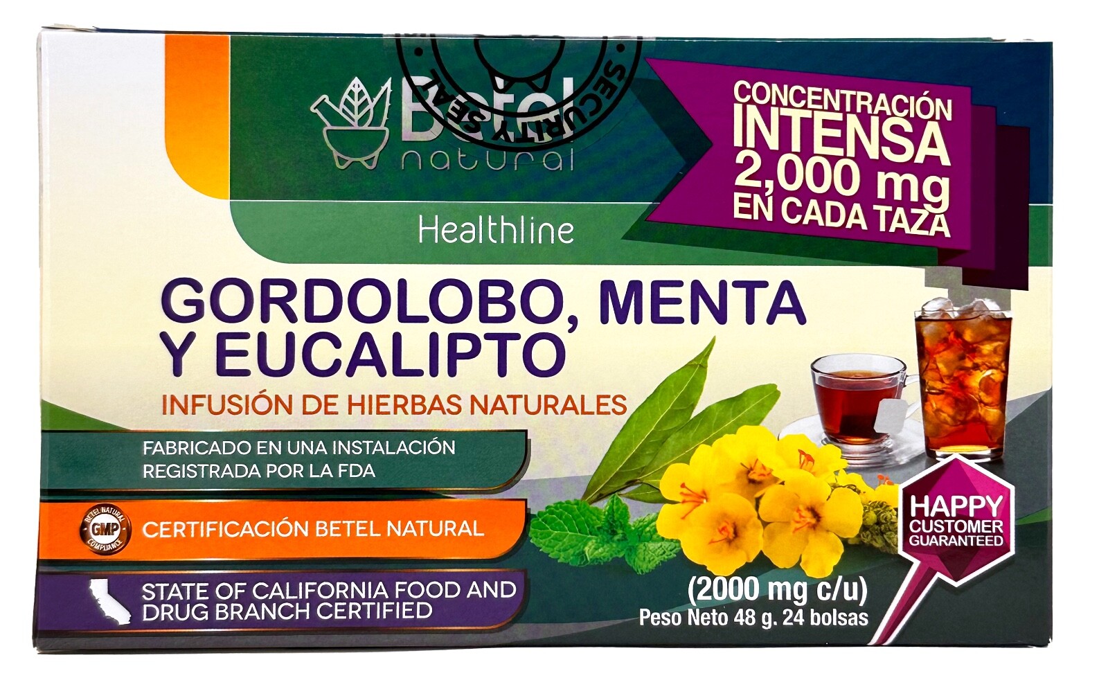 Premium Gordolobo, Menta y Eucalipto Te by Betel Natural – Delicioso para El Tie