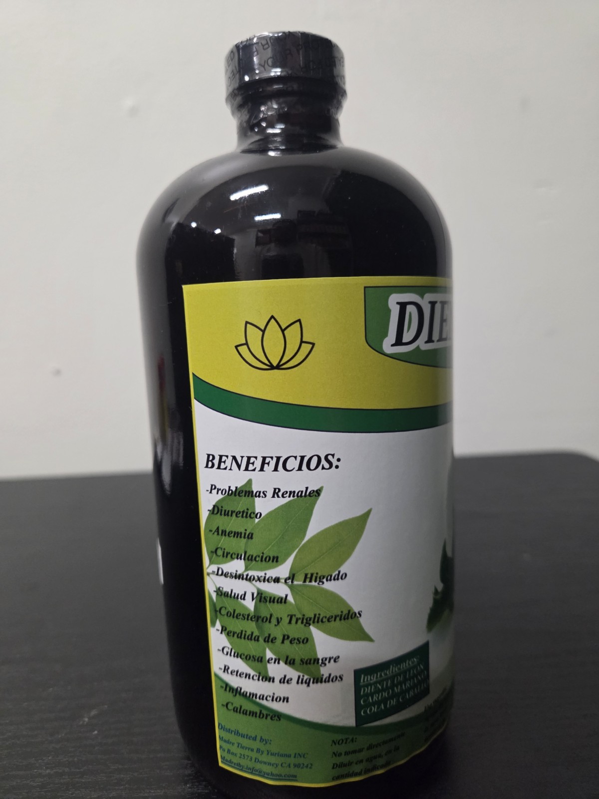 Jugo Diente De León Diurético 32 Fl Oz