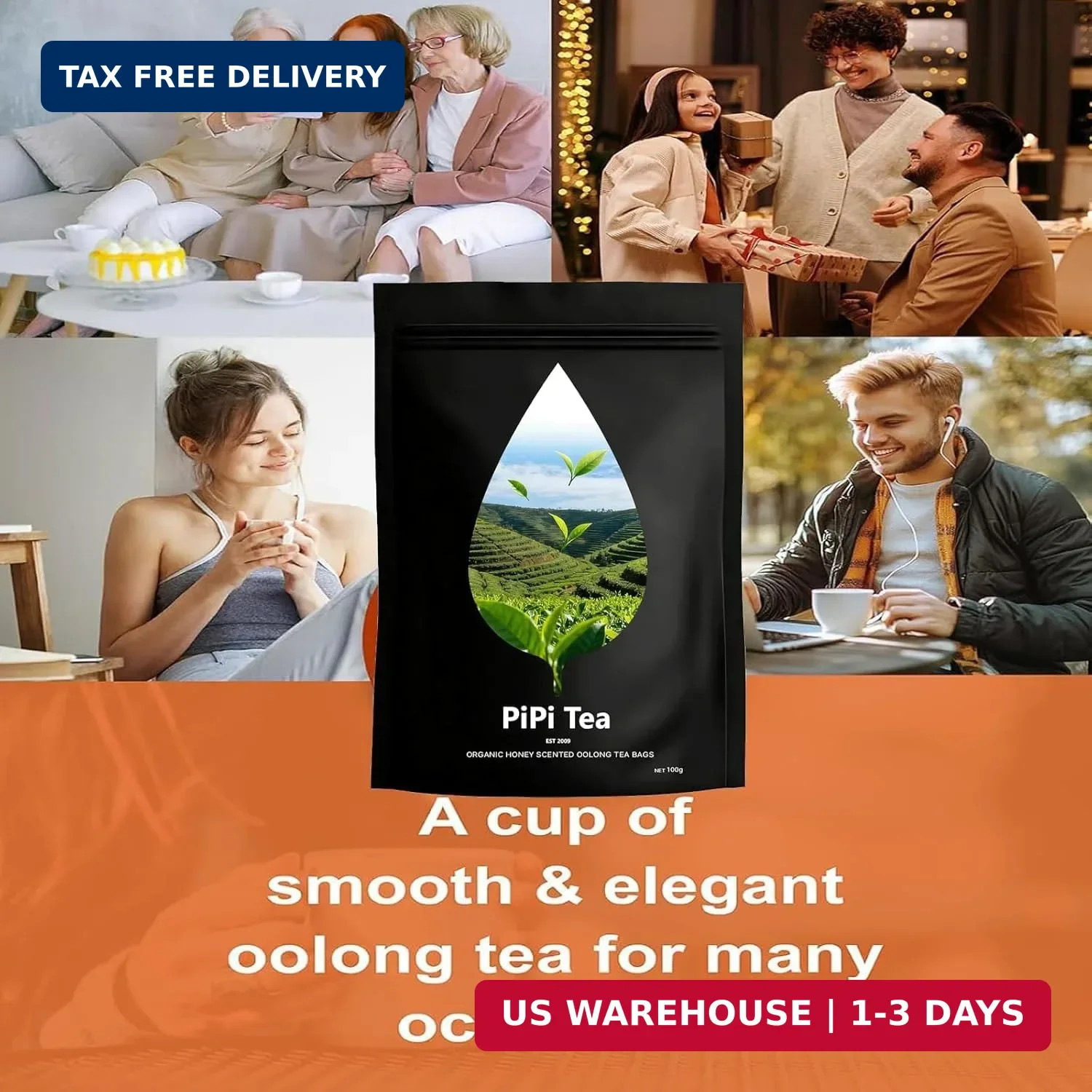 Pipi Tea,Pipi Tea Oolong,Pipi Oolong Tea Organic Tea Bags – Premium Whole Leaf