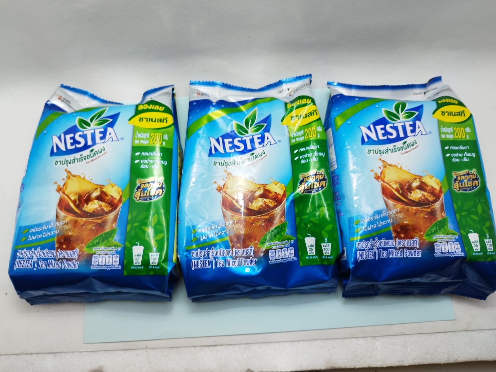 TeaMix Nestea Unsweetened Instant Nestle Instant Powder No Sugar 3×200 Grams