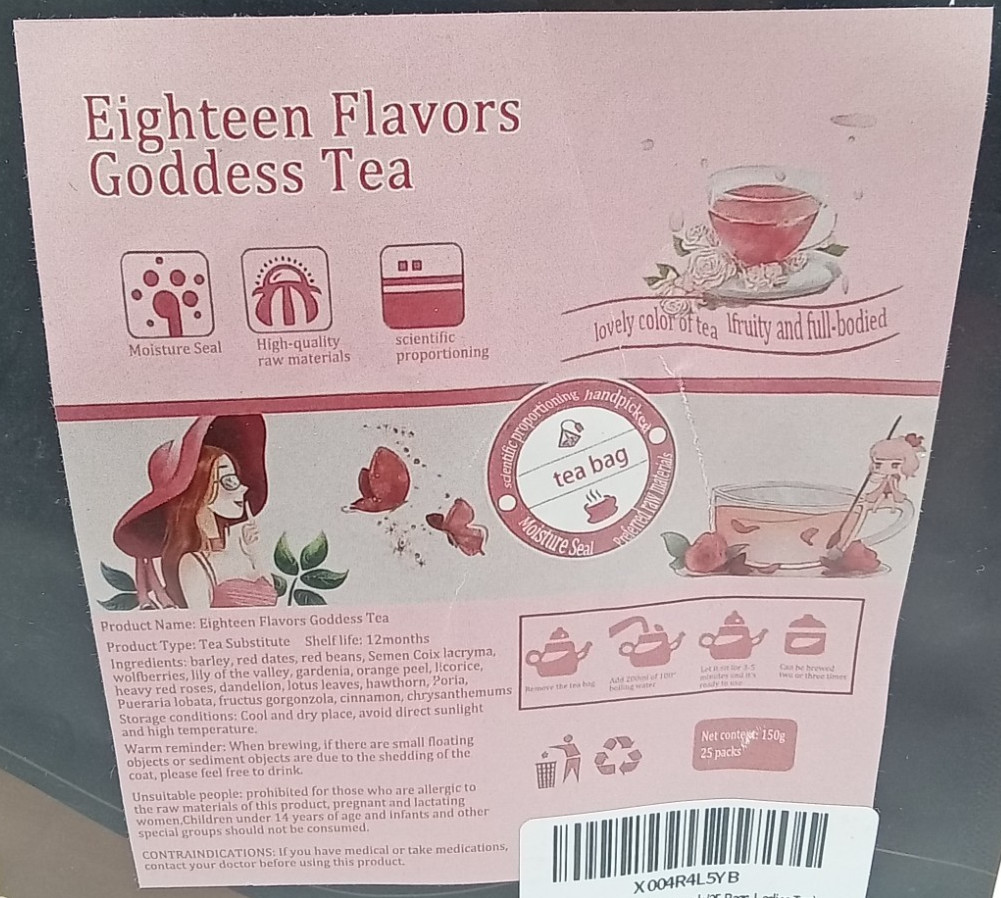 Apple Hawthorn 25 Teabags Herbal Tea x2 Chrysanthemum Cassia Seed Tea x1