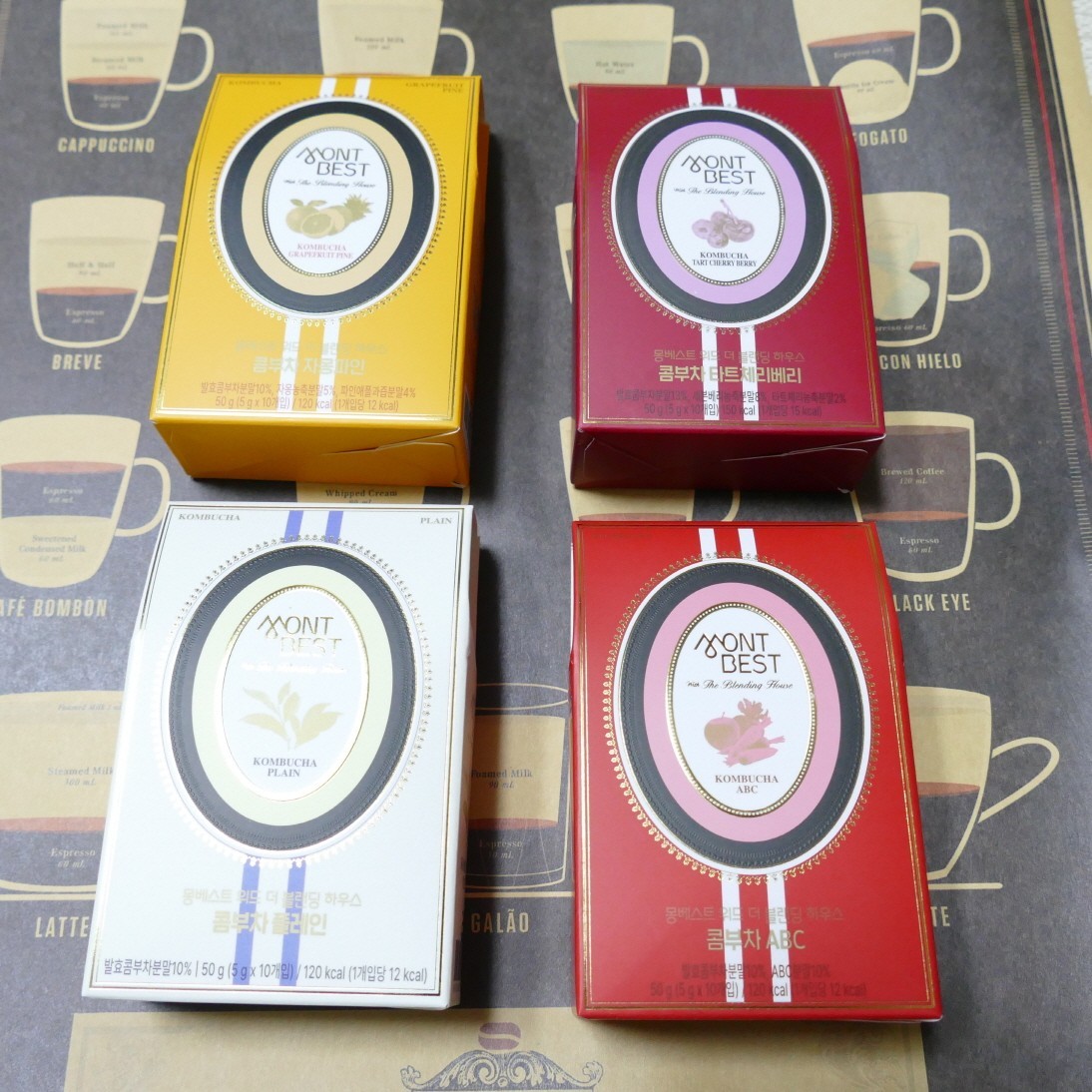 Montbest Kombu Tea, 4 Sour Flavors, Individually Packaged 40 pieces