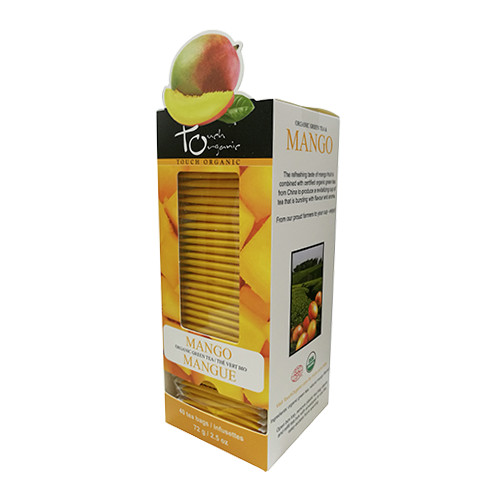 Touch Organic MANGO GREEN Tea Bags, 40 Bags, 2.5 oz
