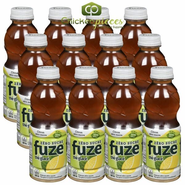 Fuze Zero Sugar Lemon Iced Tea 500ml/16.91oz (12/Case)