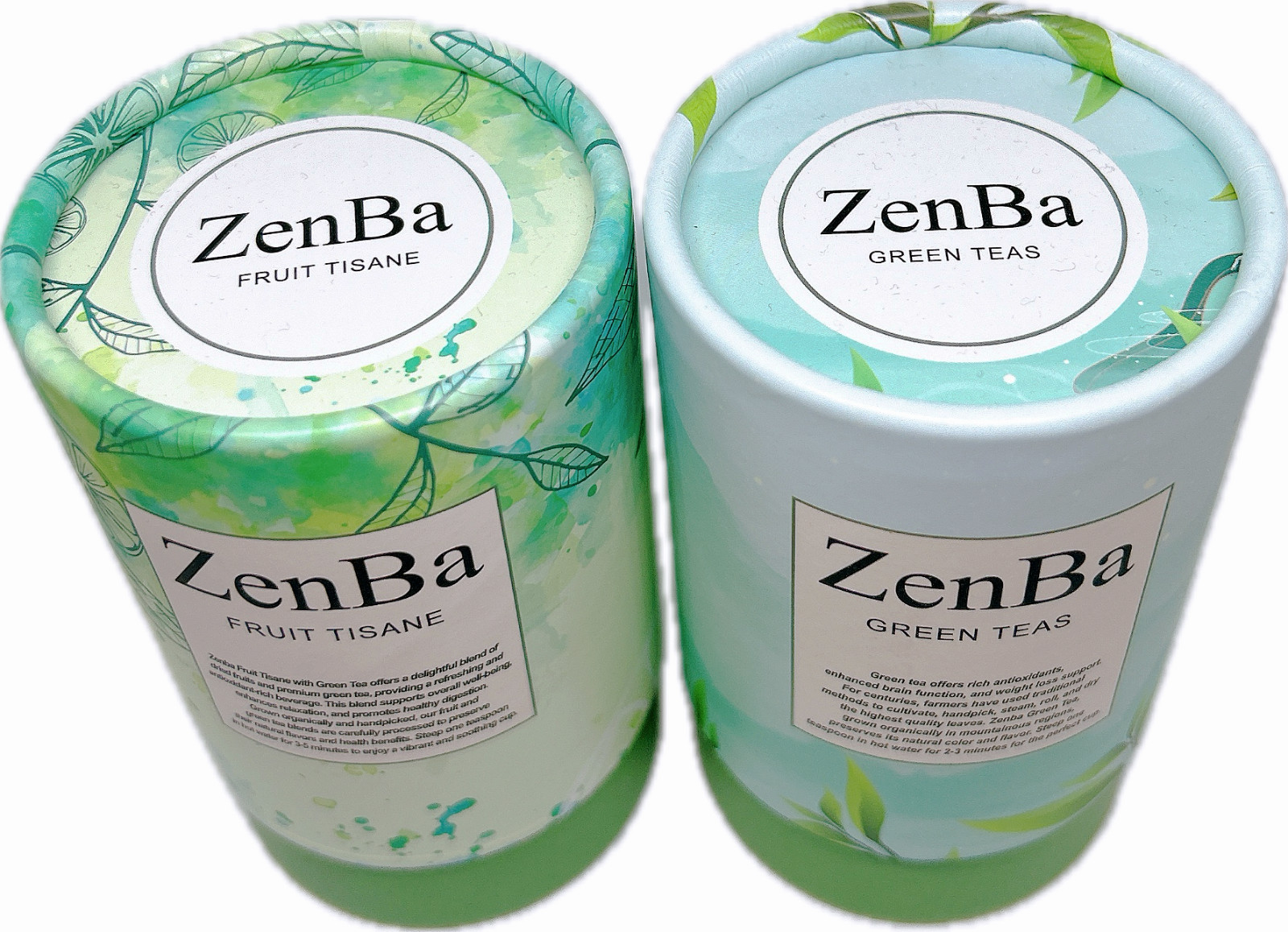 ZenBa Premium Tea Gift Set – Fruit Tisane & Green Tea, 4-Pack, Elegantly Package