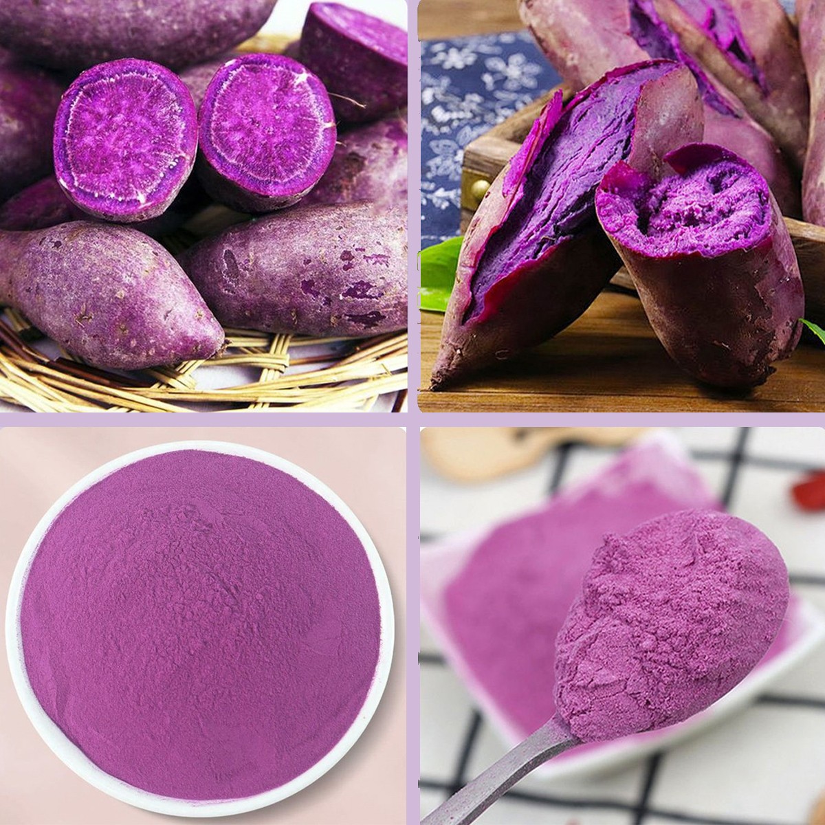 150g/bottle Natural Organic Purple Sweet Potato Powder Baking Ingredients