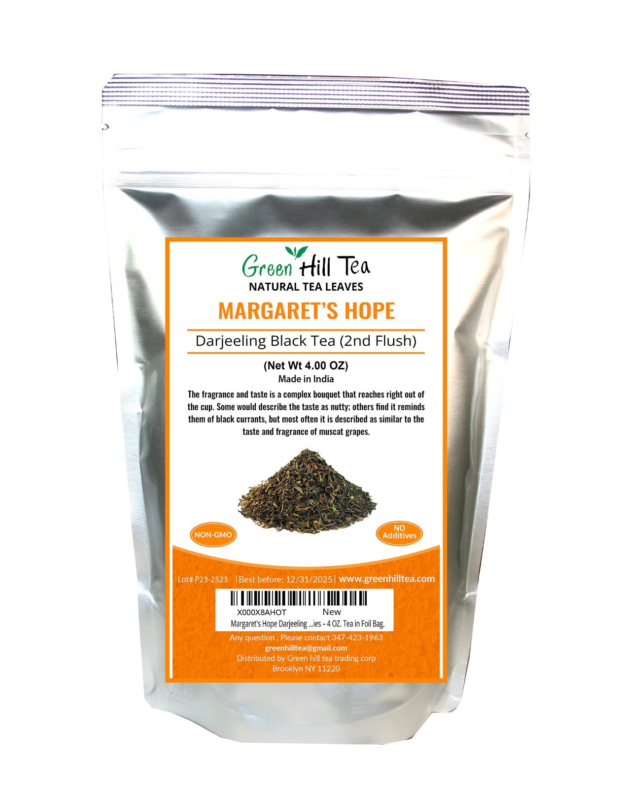 Darjeeling –2 nd Flush estate black loose tea 1/4 LB
