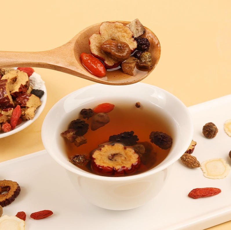 Kidney Ginseng Five Treasure Tea -Eight Treasure Tea with Wolfberry & Mulberry