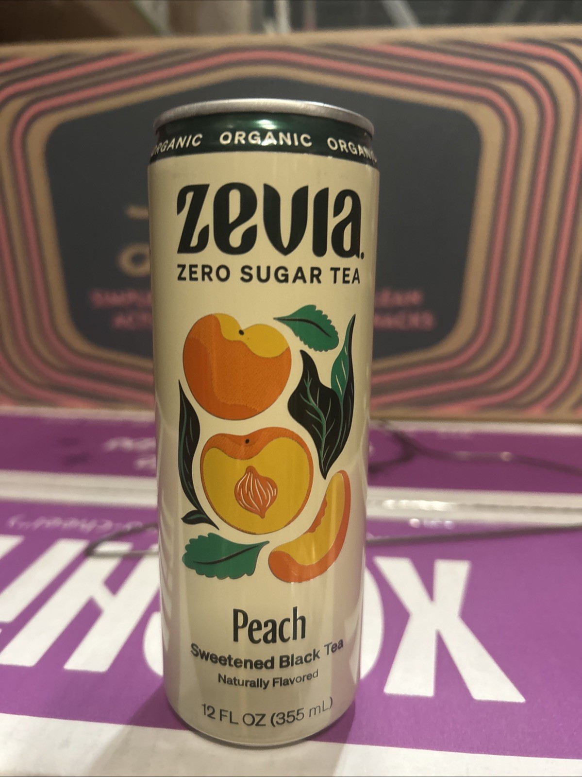 Organic Peach Sweetened Black Tea 12 Oz(Case Of 12) By Zevia