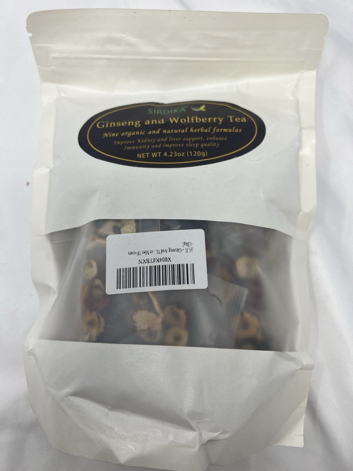 HerboZenith Ginseng and Wolfberry Tea 4.23 Oz 120g