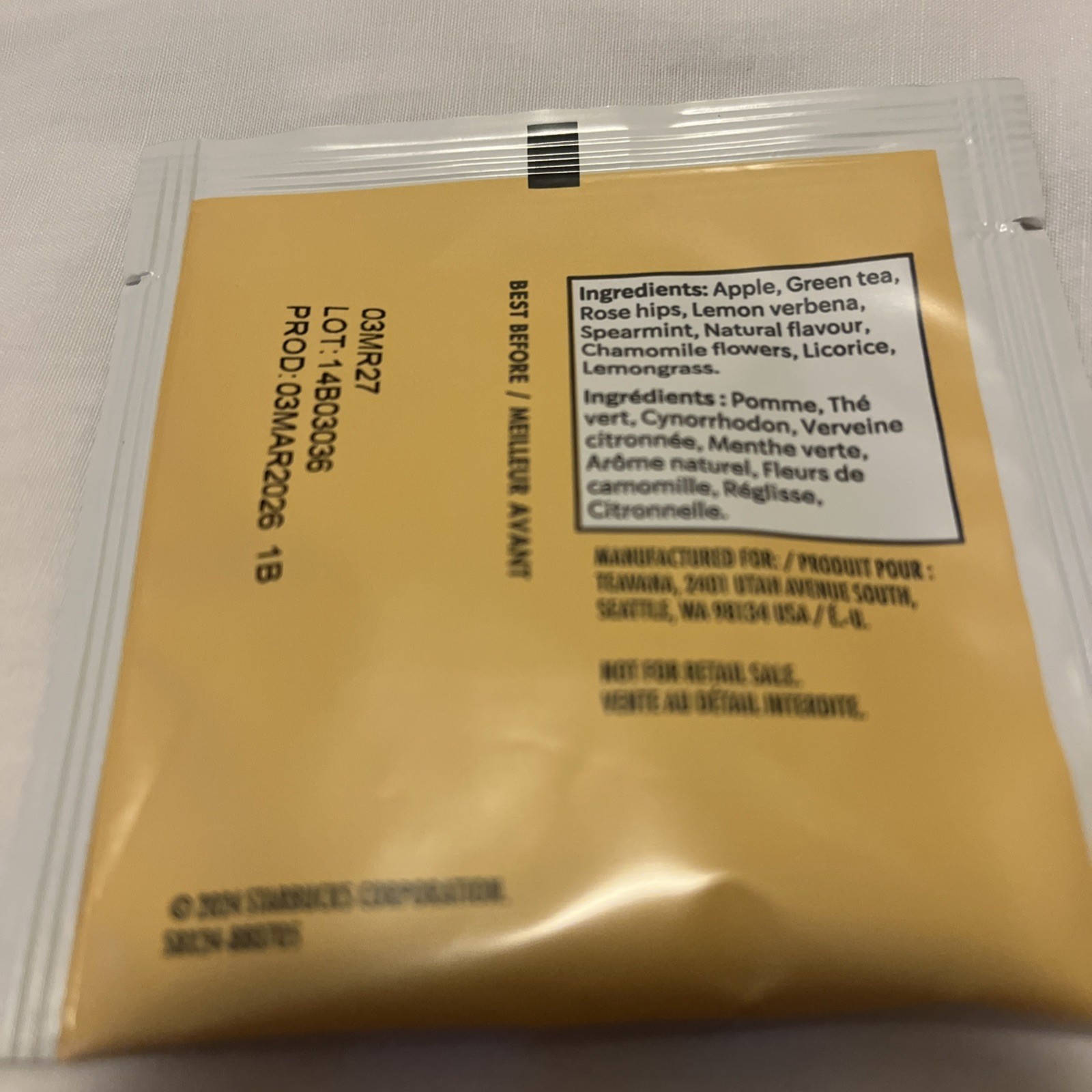 TeavanaChamomile Mint Blossom