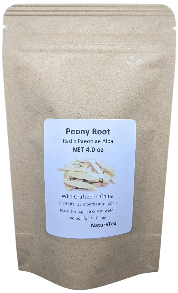 Peony Root – Radix Paeoniae Alba 白芍藥 (백작약) Slice from 100% Nature, Wild Crafted
