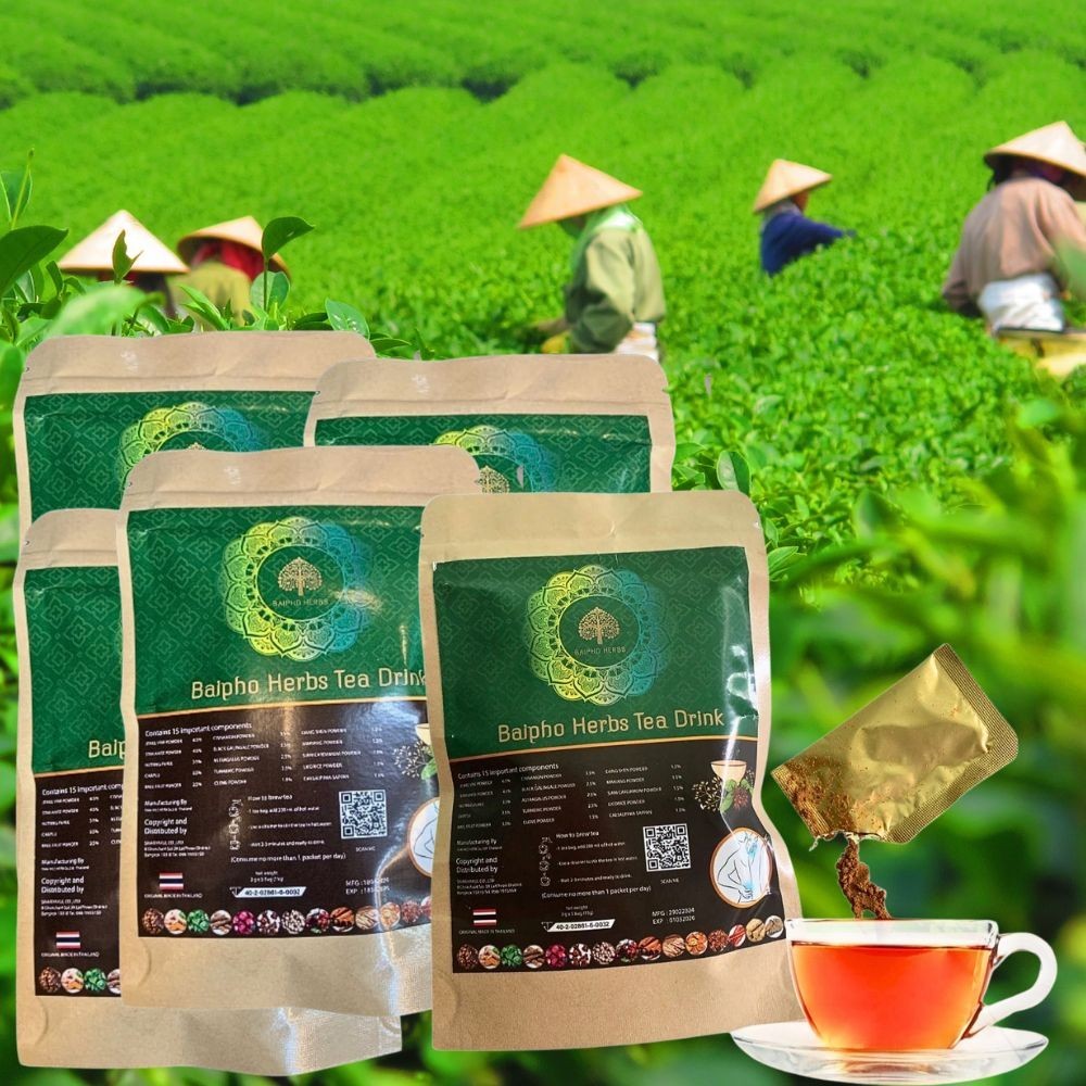 Thai Wellness Instant Herbal Tea Natural Blend Caffeine Free Gift Set 25 sachets