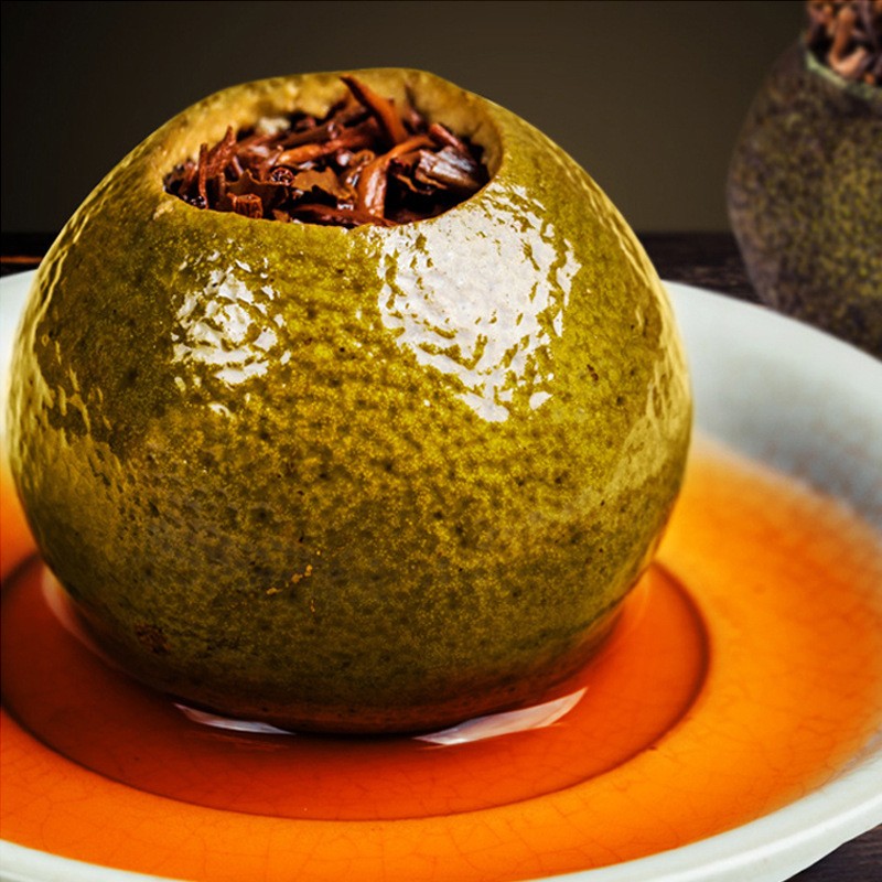 200g Yunnan Small Green Mandarin Orange Royal Court 6 Years Chen Ripe Pu’er Tea