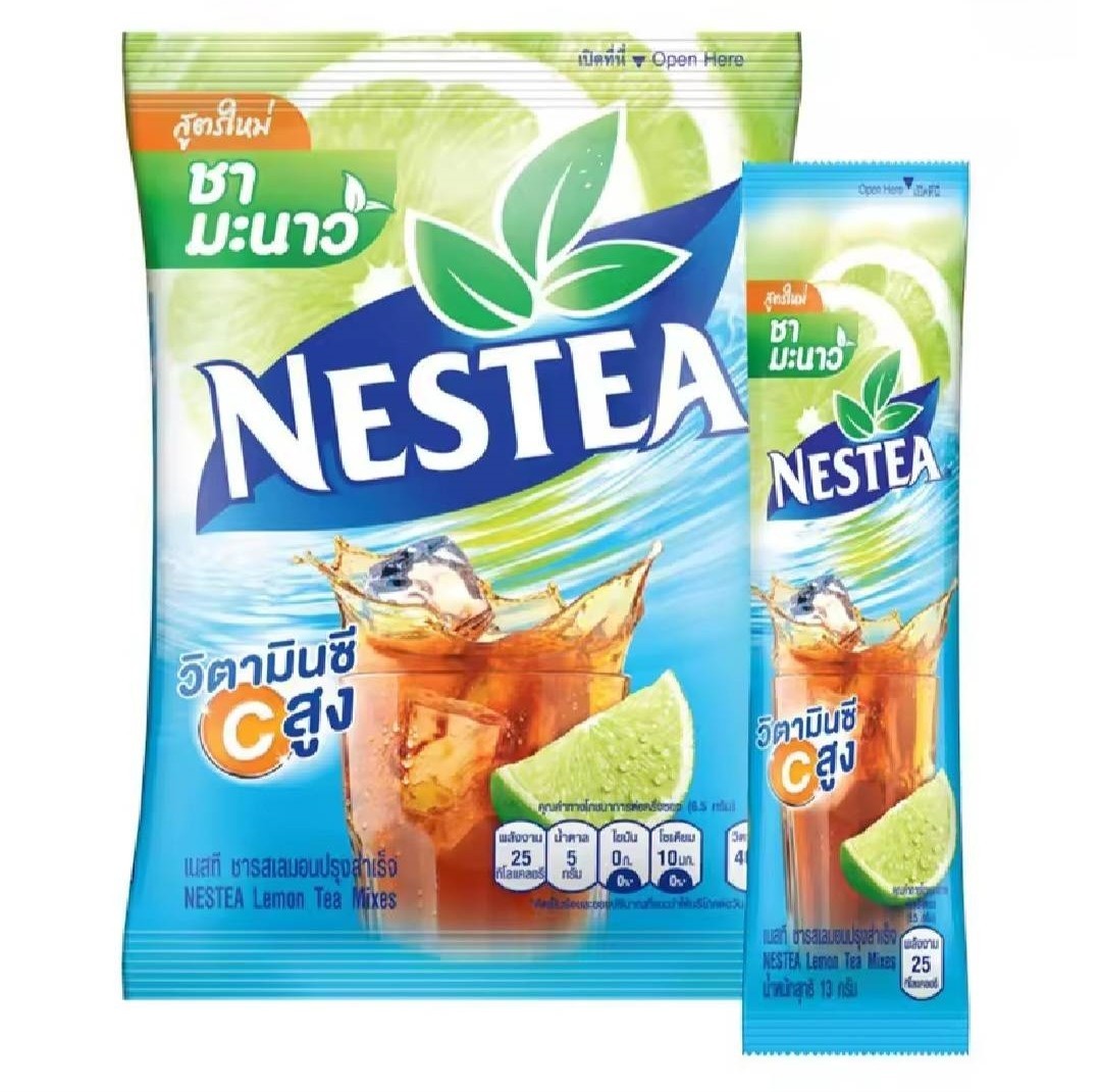 NESTEA Thai Lemon Tea Mix Iced Tea Powder Authentic High Vitamin C 13g.x18 stick