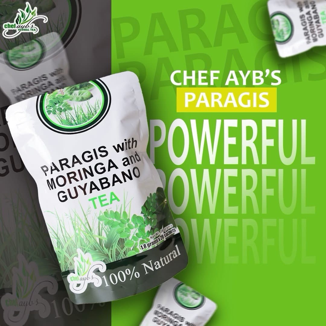 Chef Aybs Paragis Tea with Moringa & Guyabano Extract 3 In 1 (20 Tea bags)