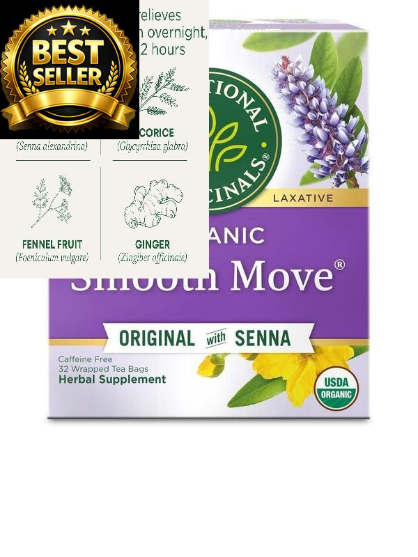 Traditional Medicinals Organic, Smooth 32 Tea Bags (Pack of 1), Move