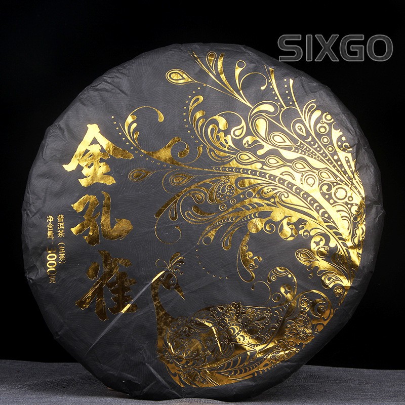 3kg Brown Mountain Pu’er Tea Raw Tea Golden Peacock Tea Menghai Qizi Cake Tea