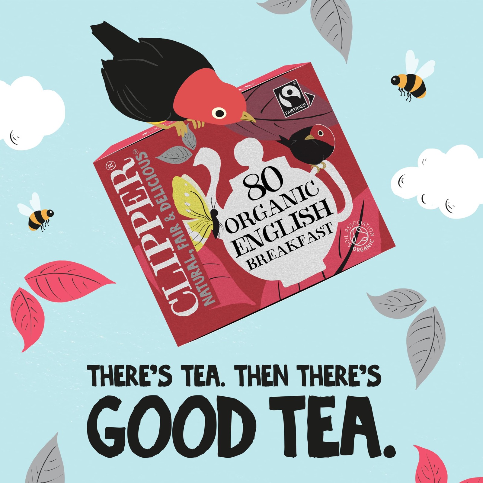 , English Breakfast Assam Blend, Fairtrade, Organic, Plant-Based, Caffeinated…