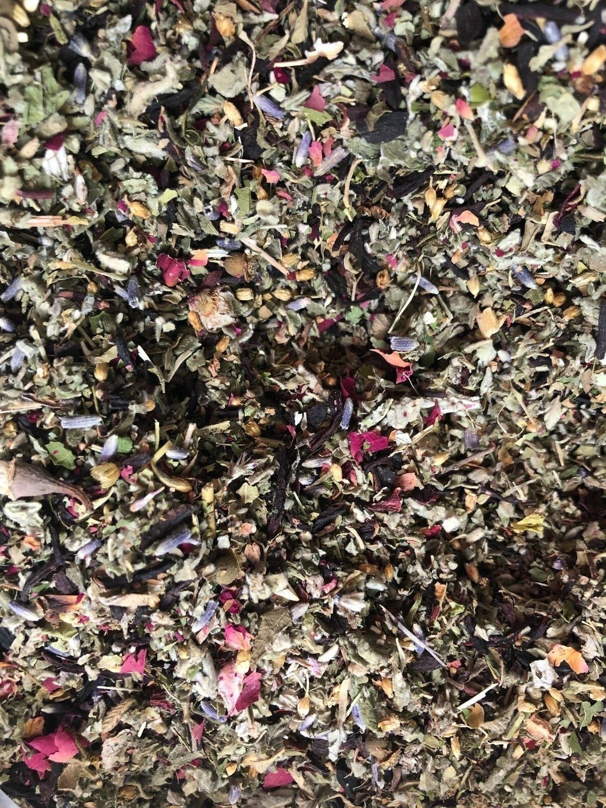 Marsh Damiana Mint Yarrow Skullcap Hibiscus Rose Lavender Raspberry -no.48 blend