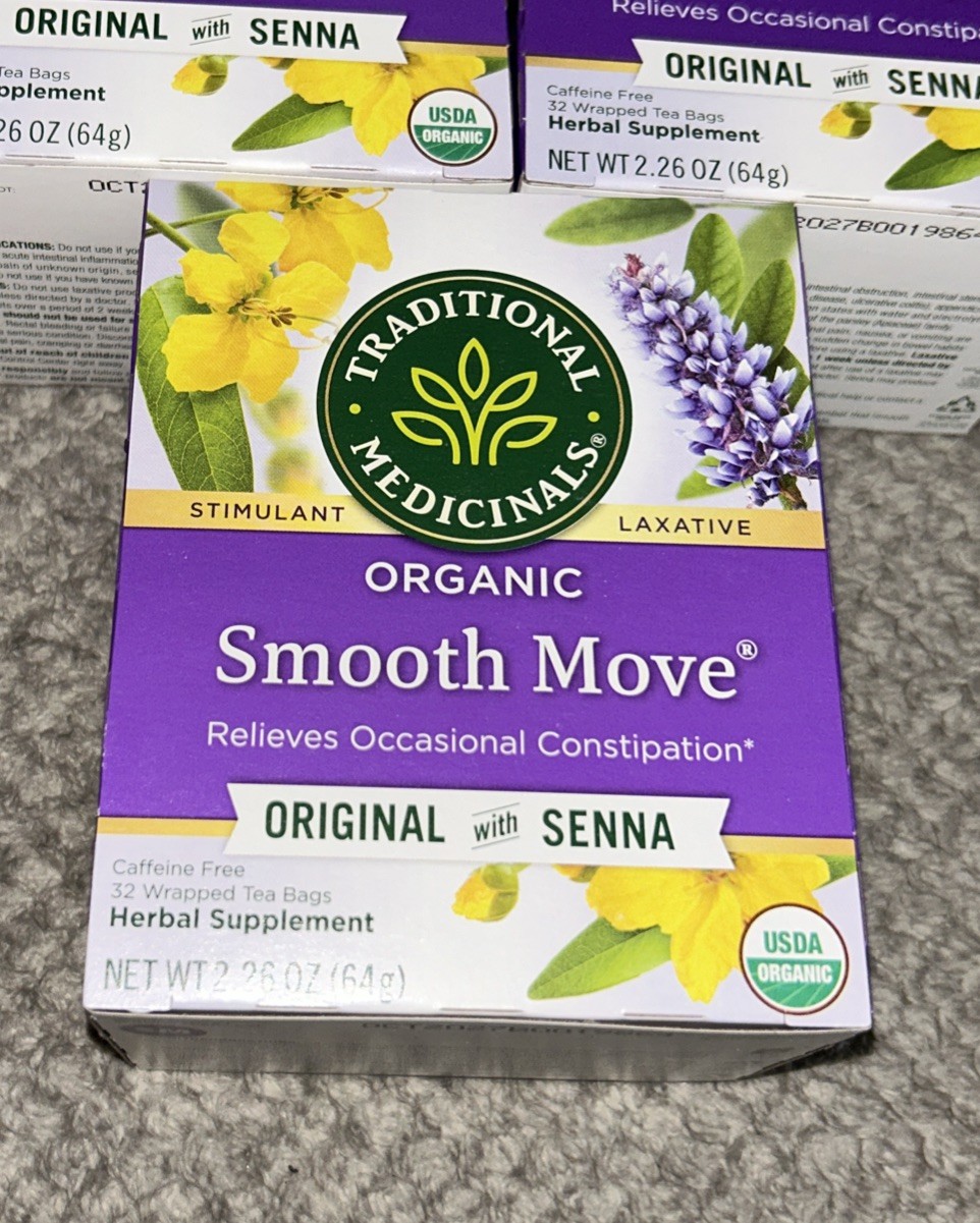 { 3 } Traditional Medicinals ~ Smooth Move ~ 32 Tea Bags ~ Sealed ~ Exp.10/27