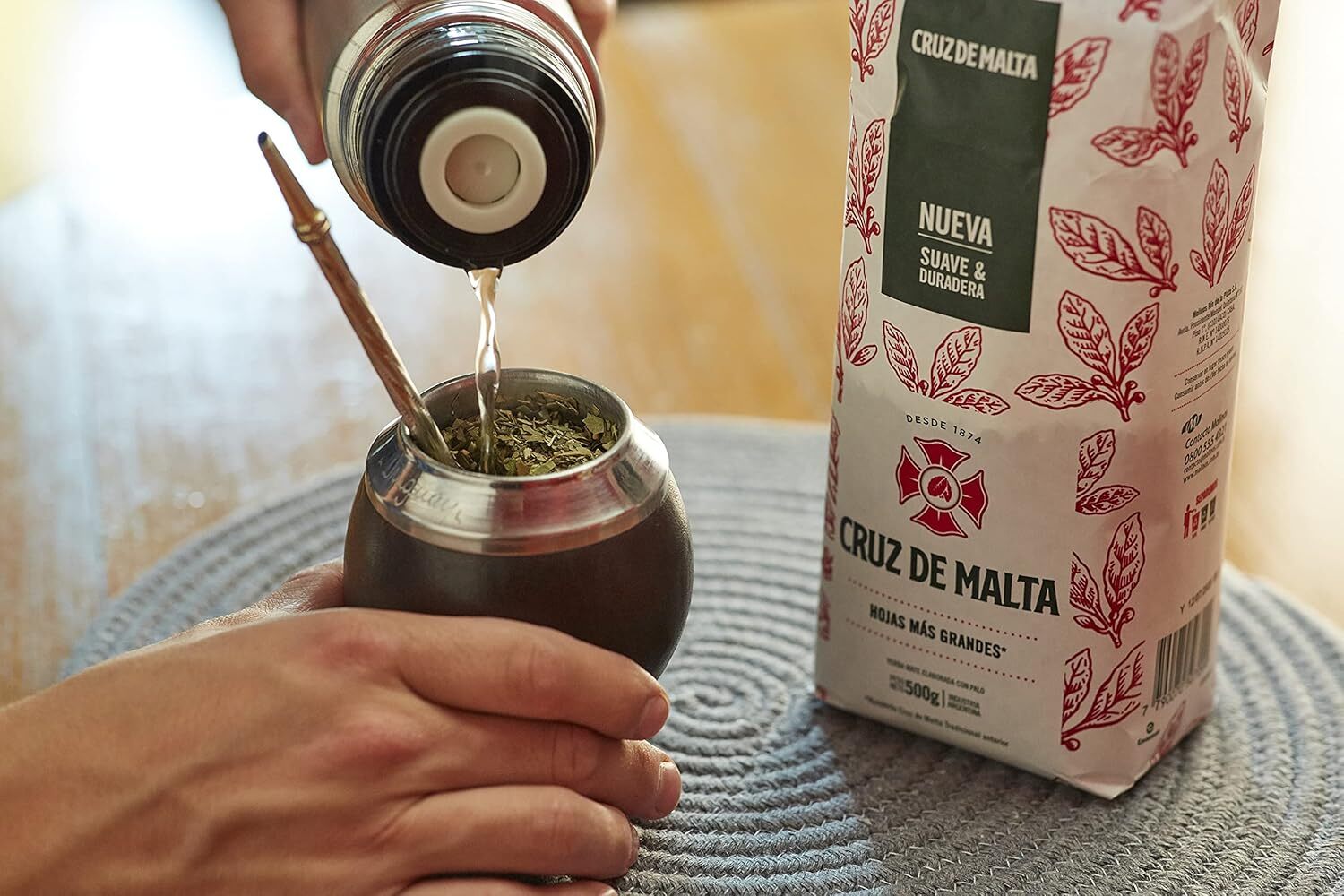 YERBA MATE CRUZ de MALTA 2.2lb 1 kilo 2.2 Pound (Pack of 1)