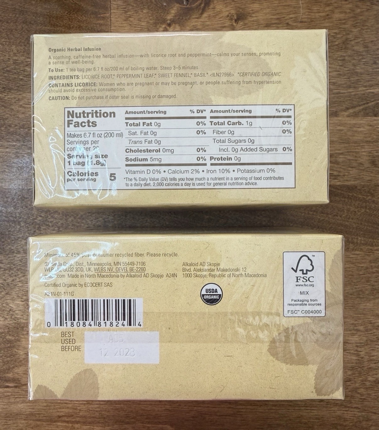 Aveda Comforting Tea Bags (20/box) X 2 Boxes (40 Total) New & Fresh, Exp 12/28