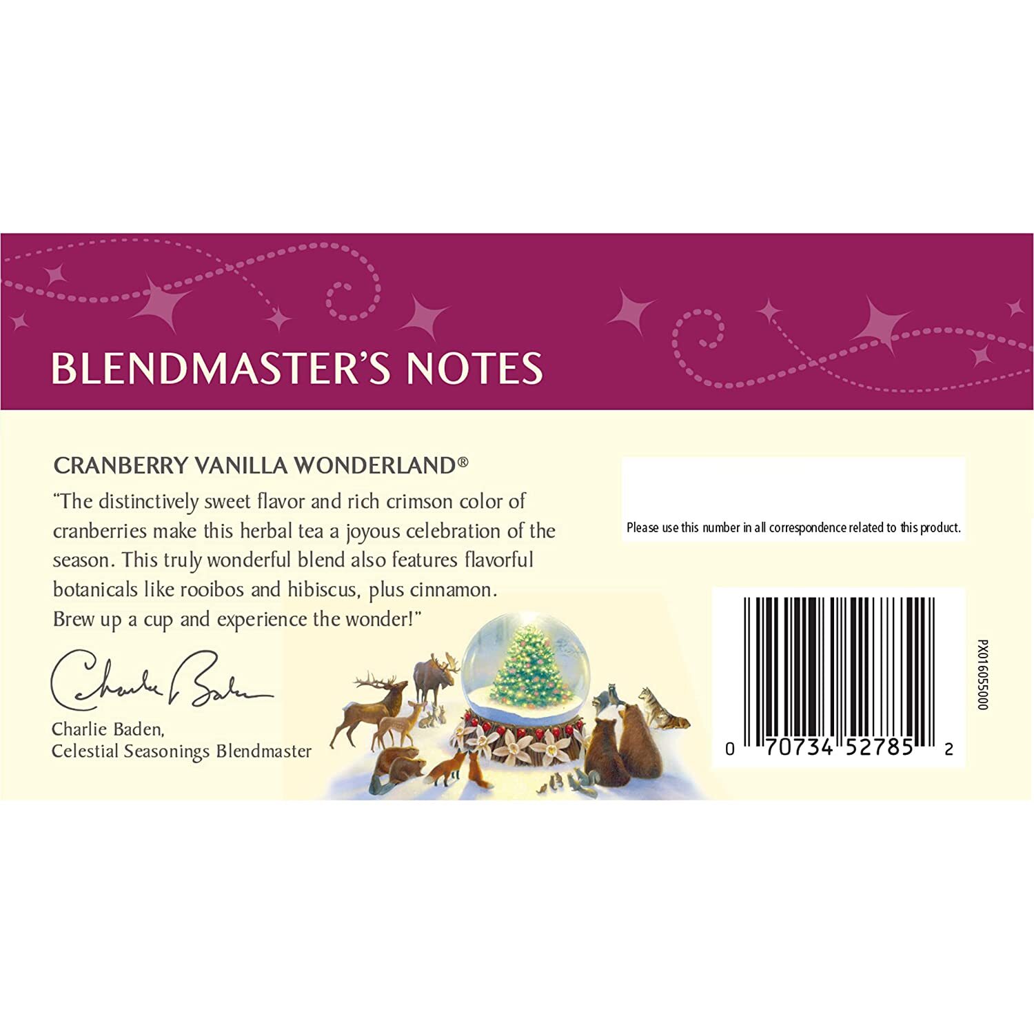 Lot NIB Celestial Herbal Tea Cranberry Vanilla Wonderland 36 Bag Easter FreeShip