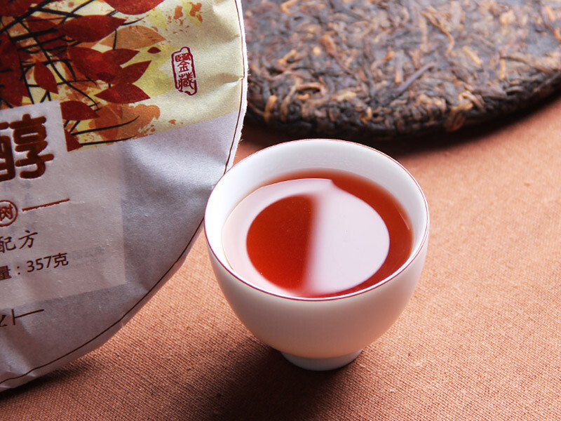 2017 Hu Po Chun Shu Puer Chinese Tea Haiwan Old Comrade Ripe Pu Er Tea 357g