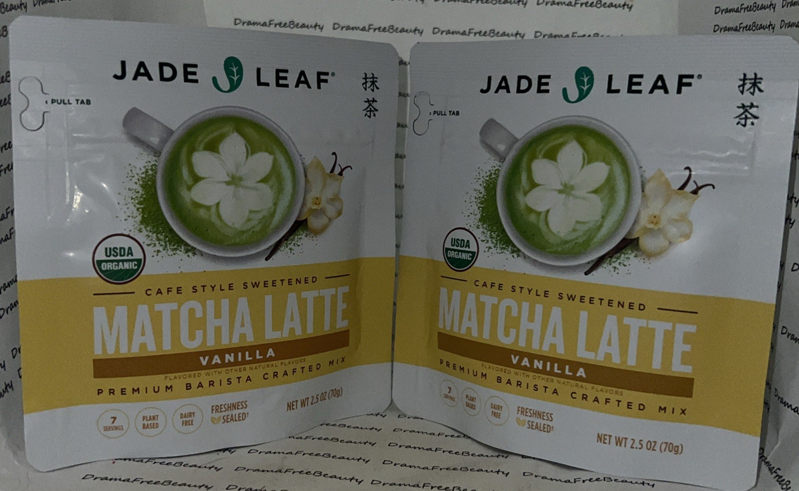Jade Leaf Organic Matcha Latte Premium Barista Mix ~ VANILLA ~ 2 X 2.5 oz./70 g.