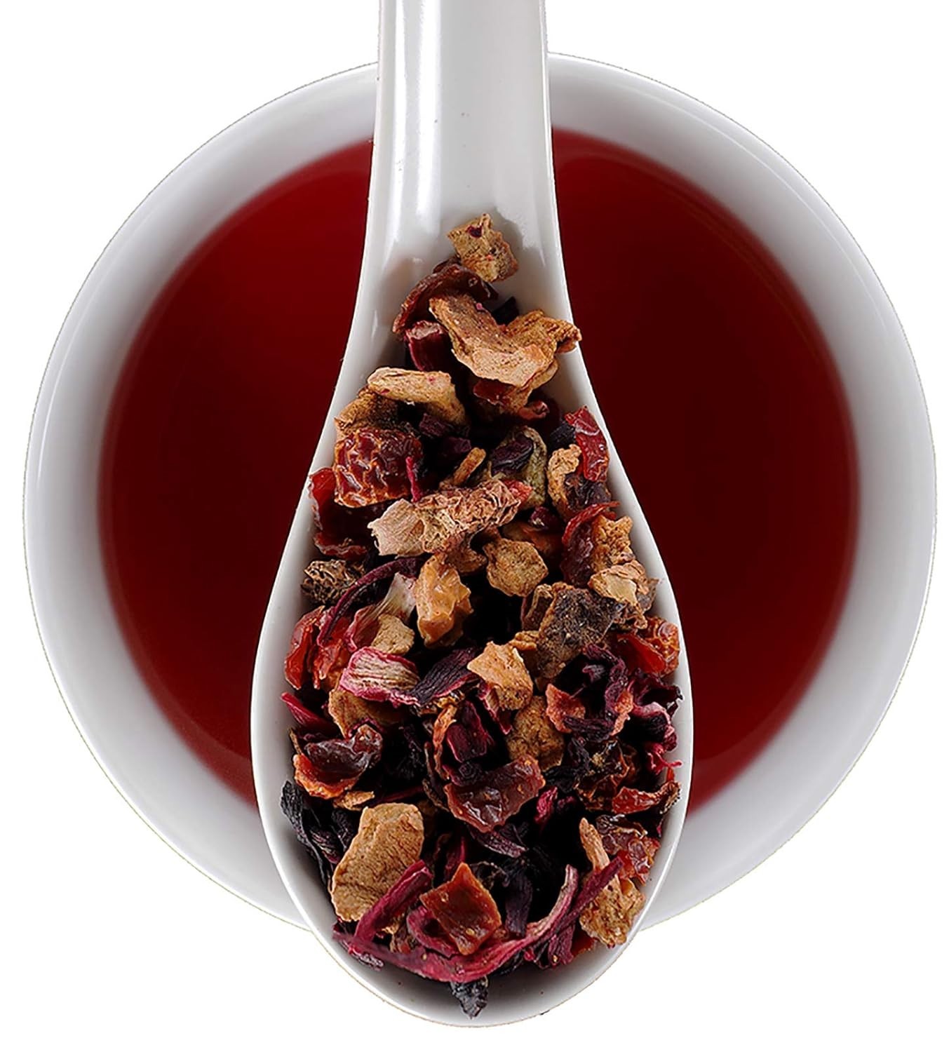 Strawberry Kiwi Herbal Tea 16 oz Loose Leaf Caffeine-Free Resealable Bag