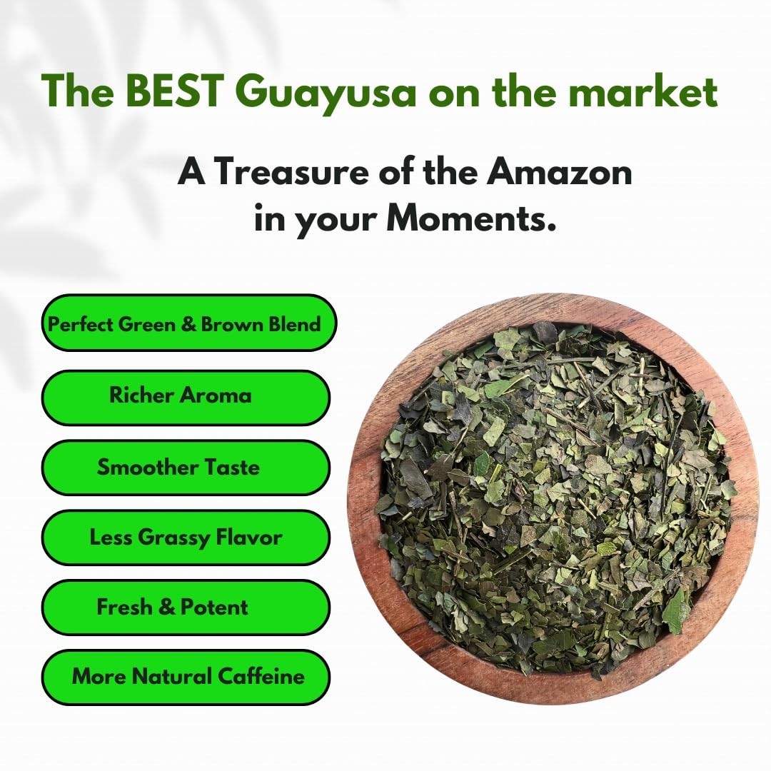 Pacha Guayusa Tea 2LB Organic Loose Leaf 66mg Caffeine Energy Blend