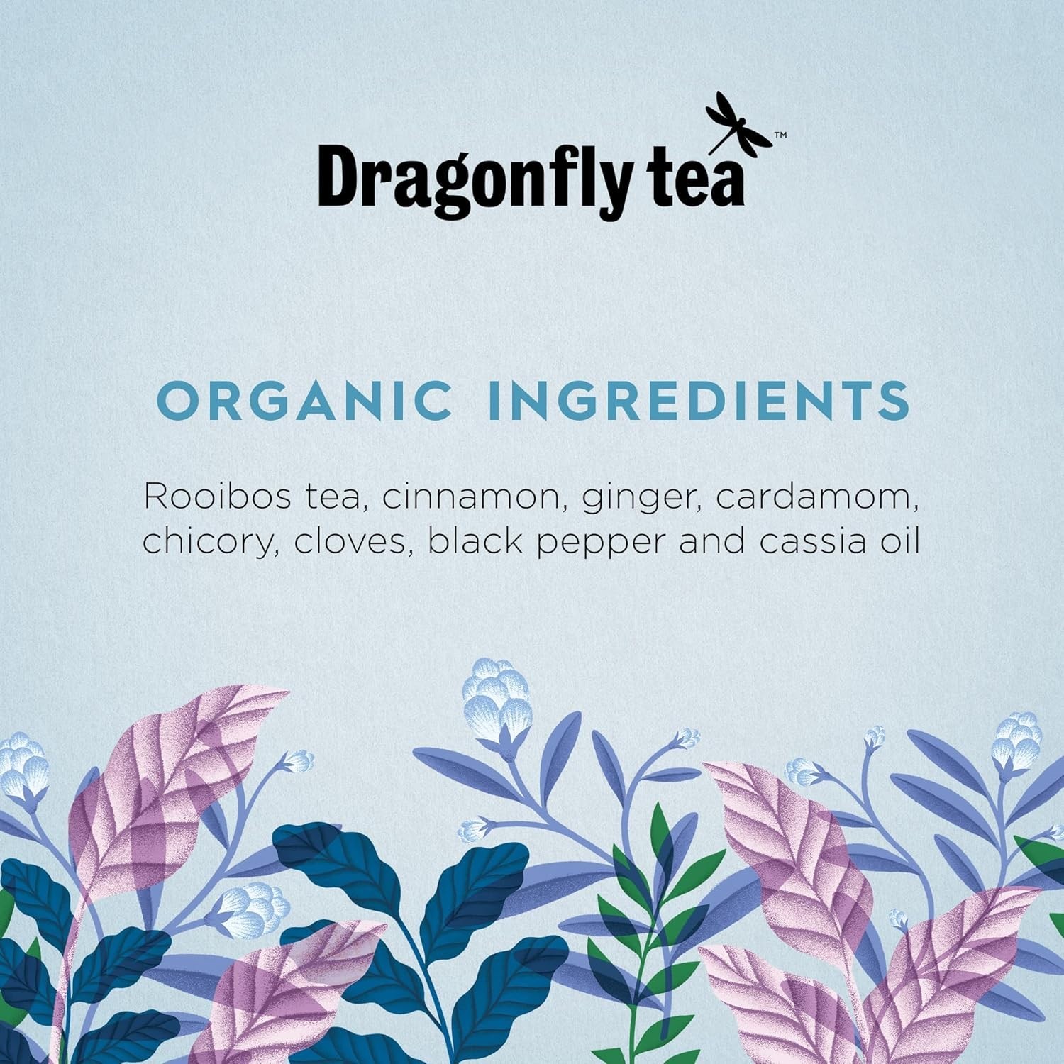 Dragonfly Organic Cape Malay Chai Spiced Rooibos Natural & Rich Tea 20 Sachets